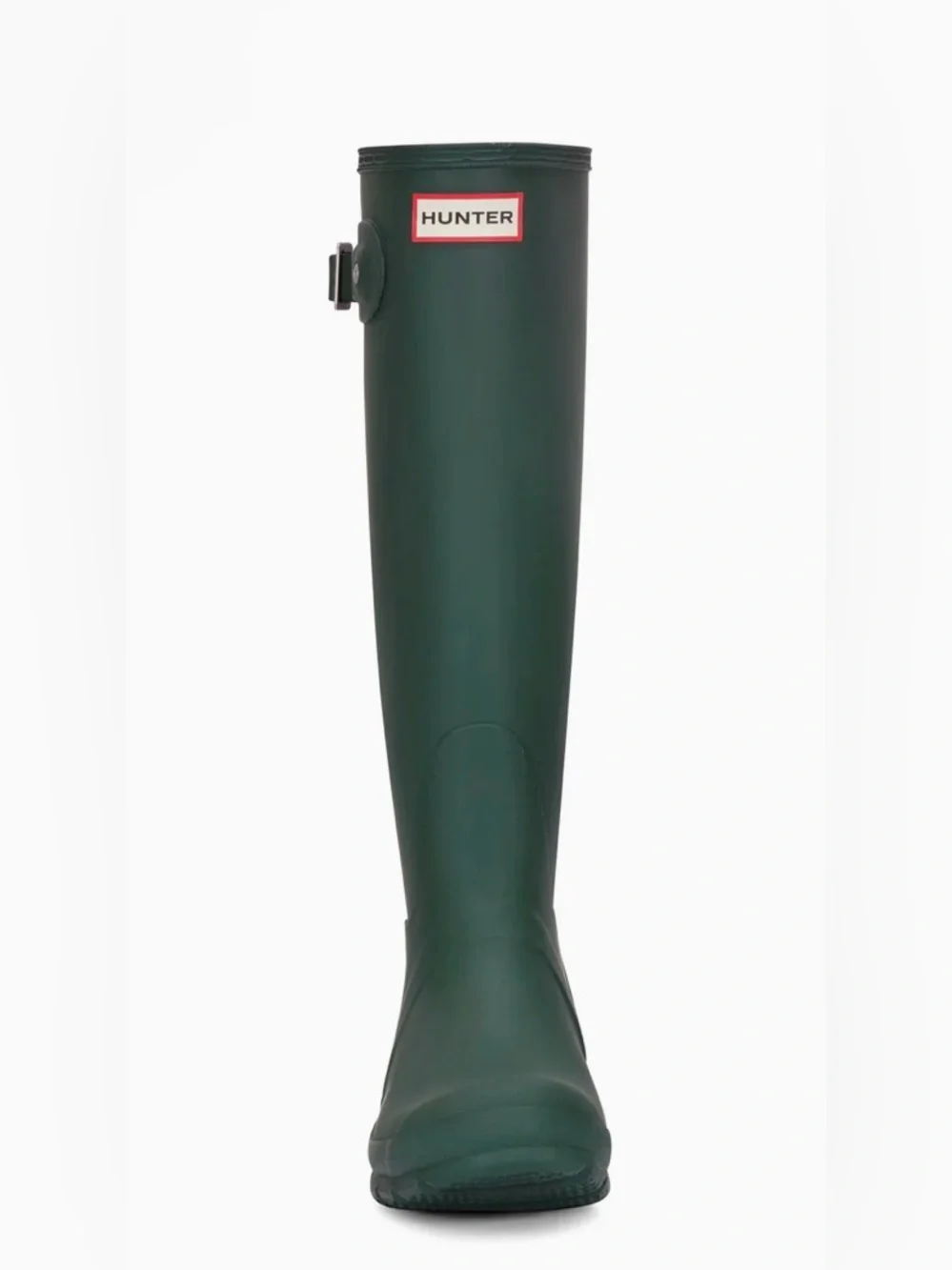 Hunter Tall Matte Forest Green Rain Boot with Buckle